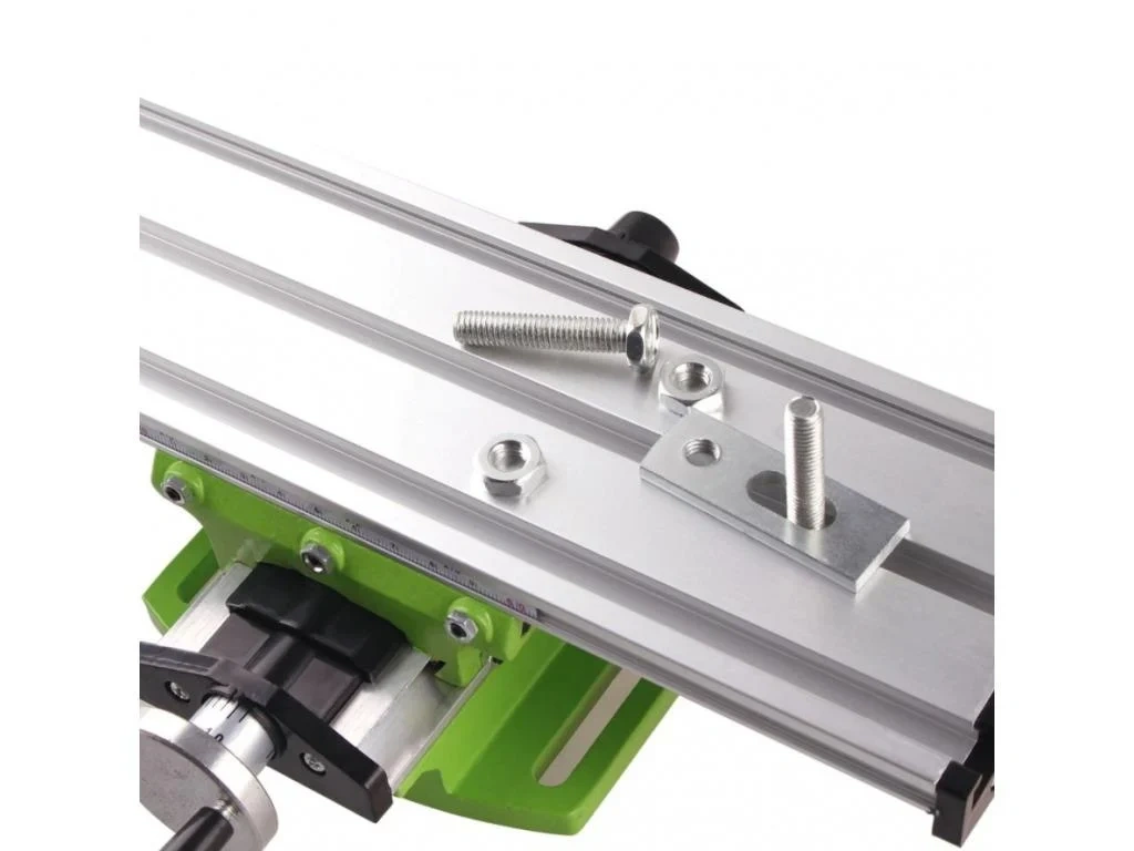 Křížový posuvný stůl s T drážkou pod vrtačku, frézu - 5