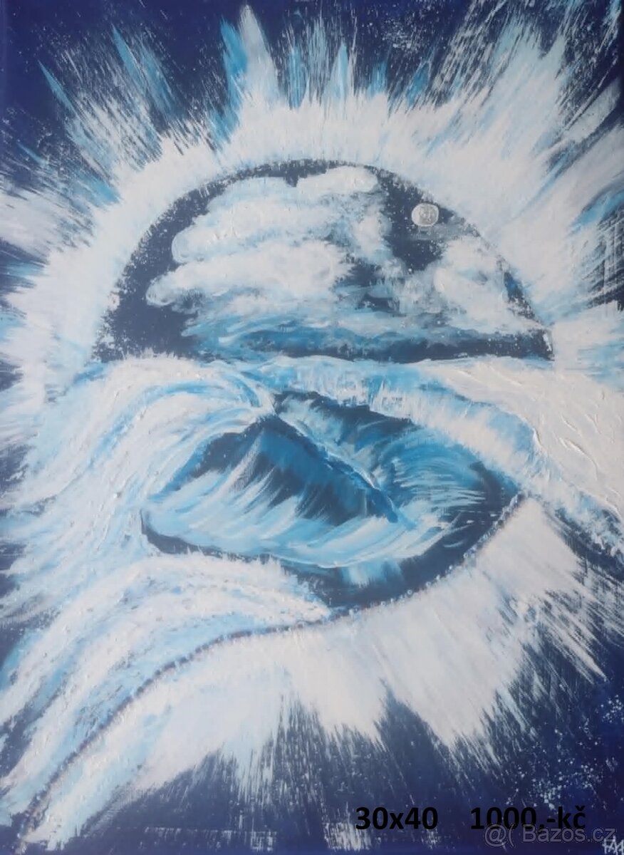 Obrazy - ručně malované ,akryl na plátně - 5
