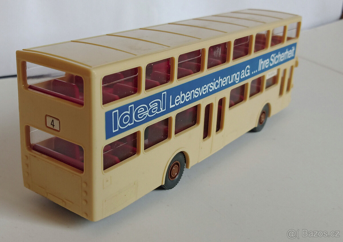 Wiking. MAN autobus. Patrový. IDEAL. Délka 13cm. 1:87. - 5