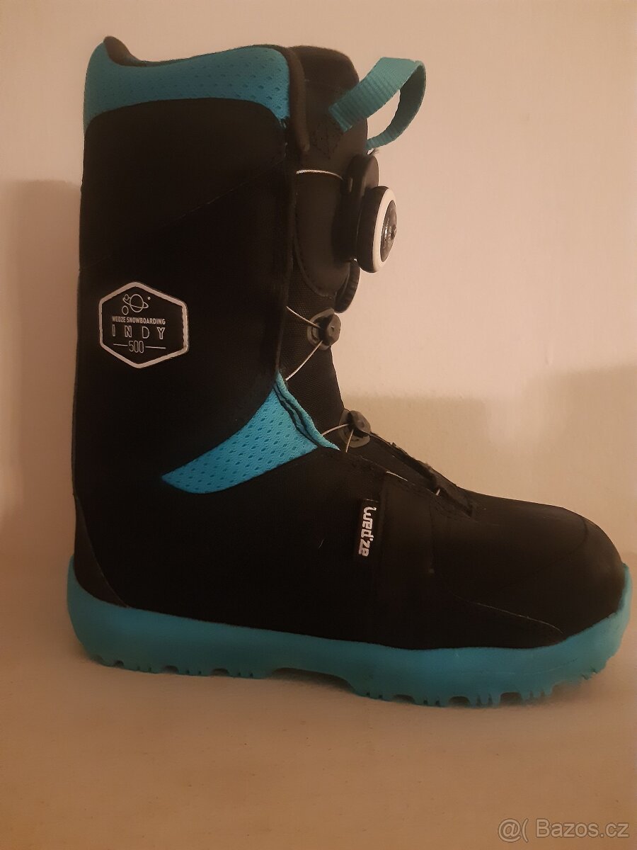 Dětský snowboard + 110cm s vázáním + boty v TOP stavu - 5