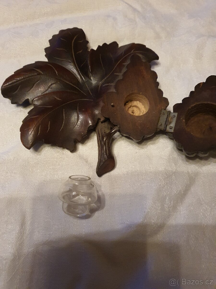 Starožitný dřevěný kalamar - 5