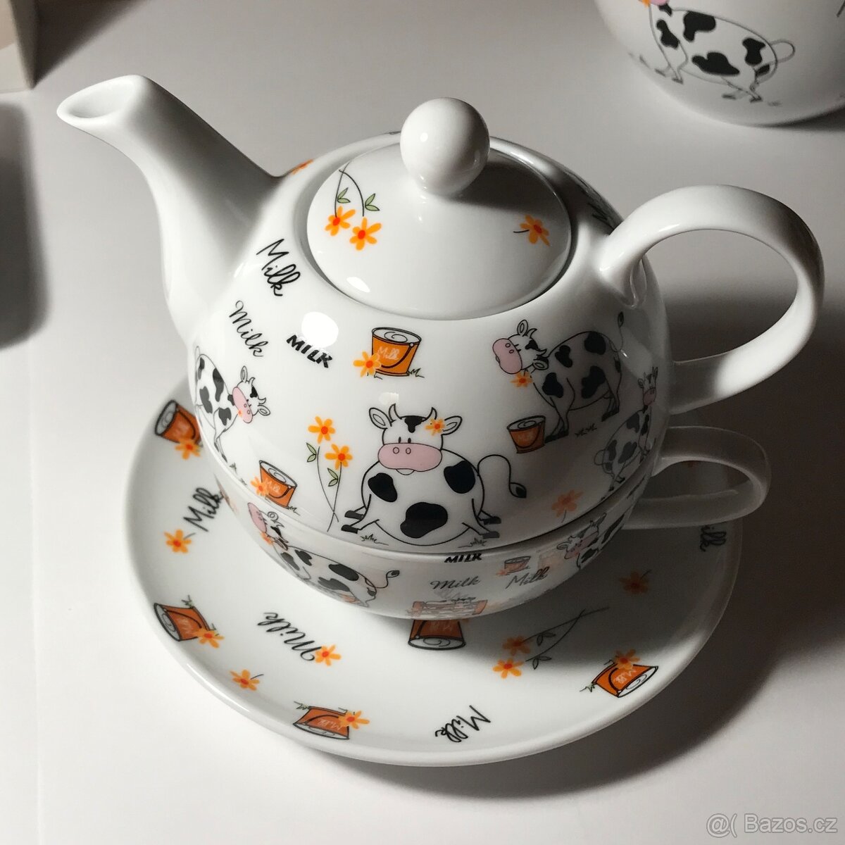 Sada na čaj s máslenkou a miskou - 5