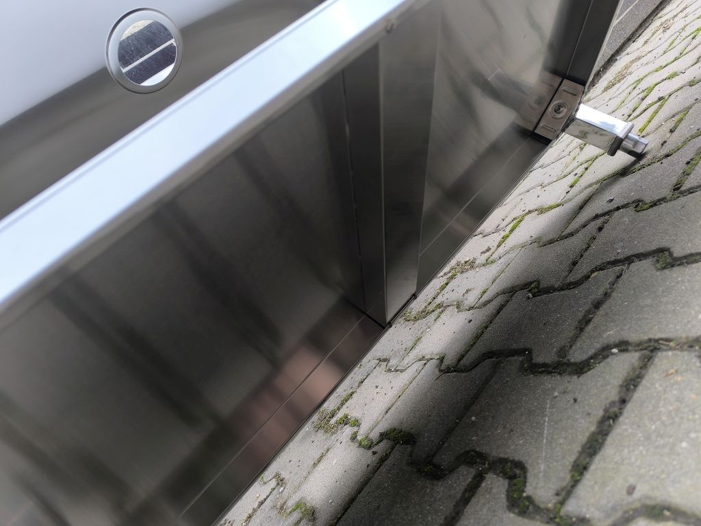 Nerezový gastro jednodřez (bazen) - dřezový stůl 100x60x85 - 5