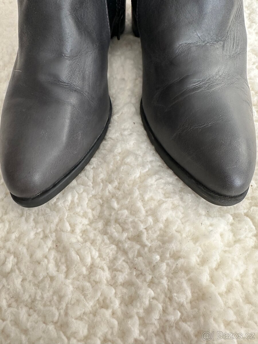 Kozačky Venturini kůže 36 zateplené - 5