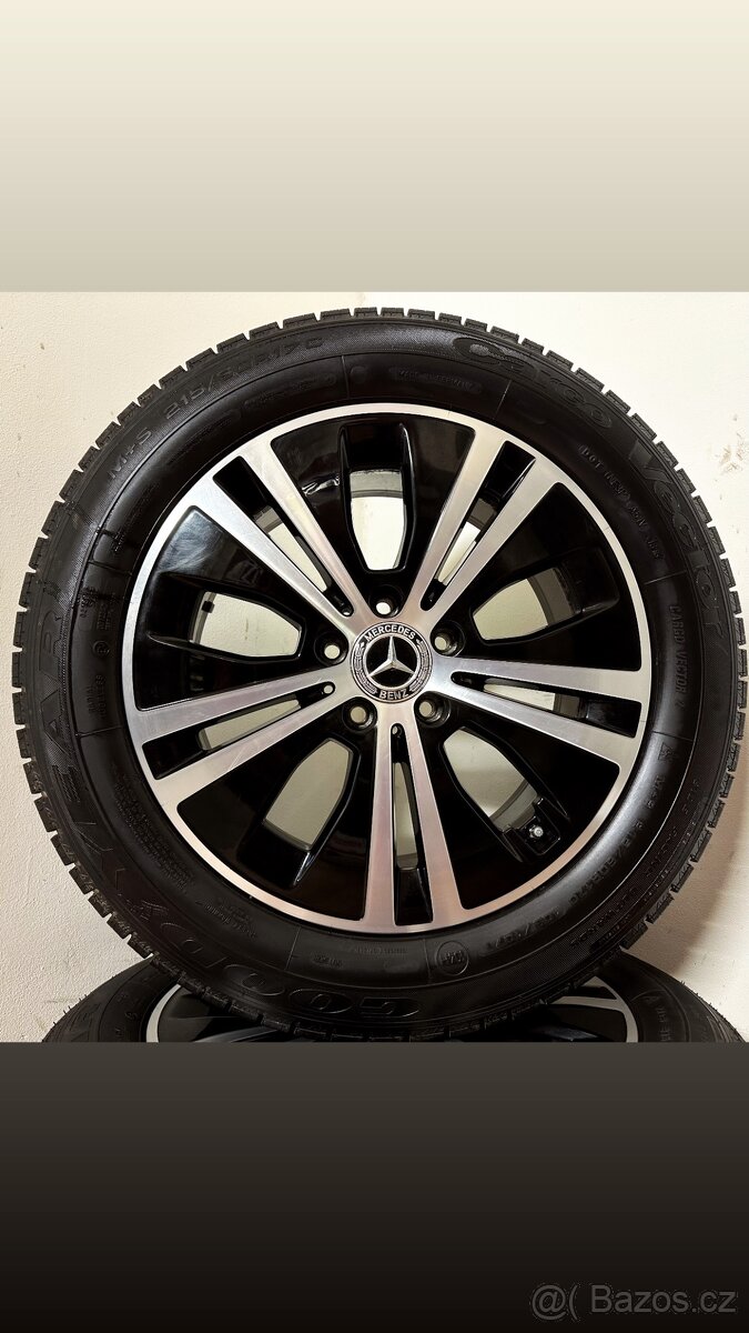 MERCEDES V/VITO 5x112 R17 ET40+ZIMNÍ 215/60R17 9mm - 5