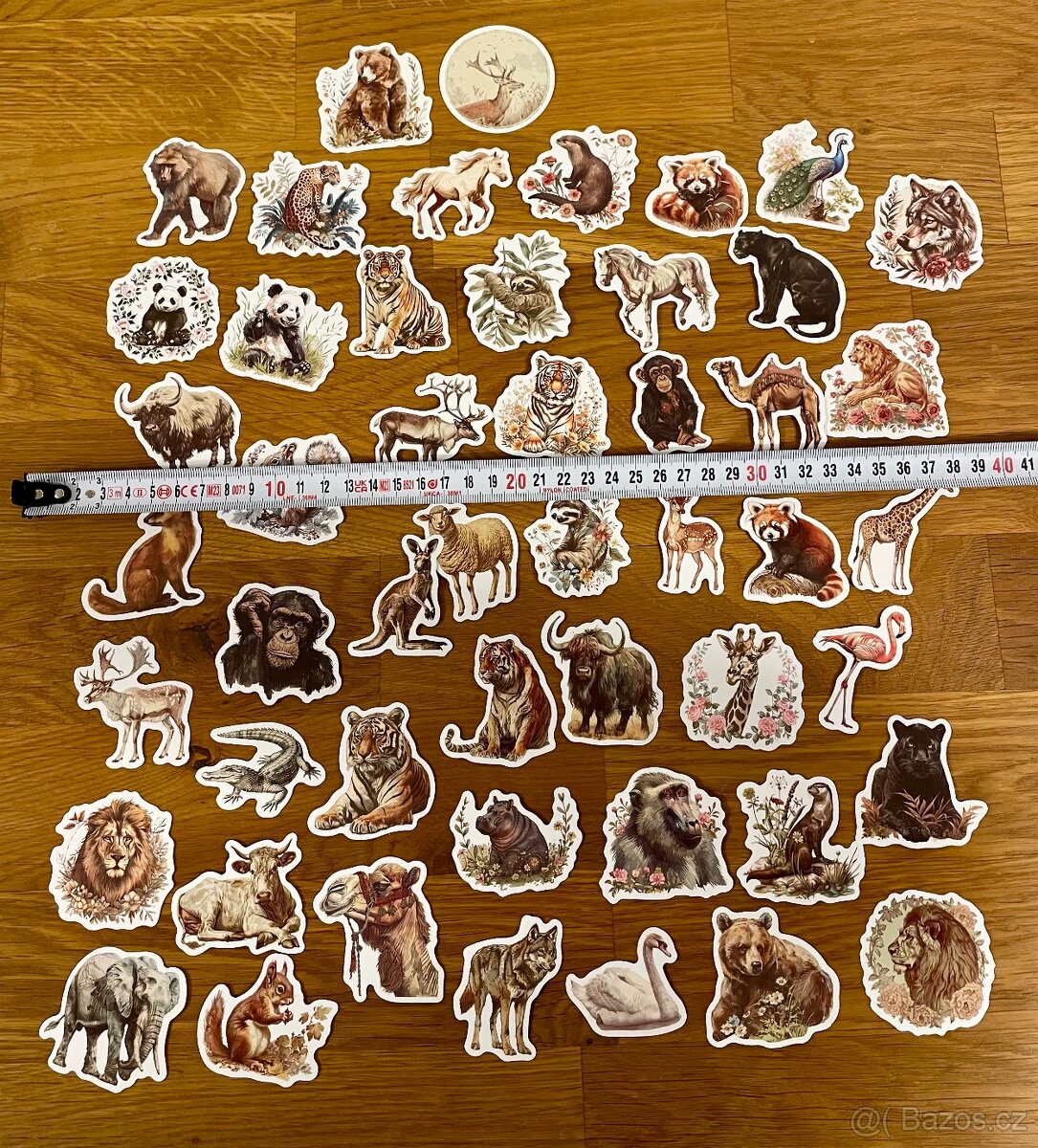 Sada samolepek zvířata zoo 50 ks - 5