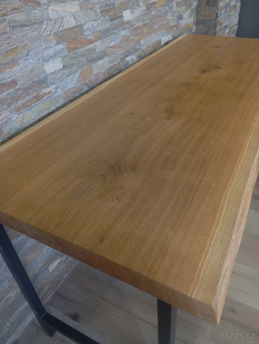 Pracovní/kancelářský stůl - dub/kov - 5