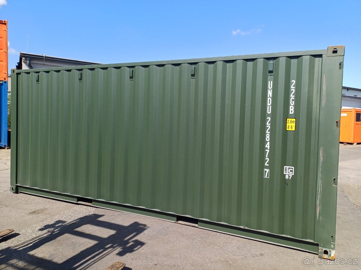 Lodní kontejner 20´ po první cestě, RAL 6007 - 5