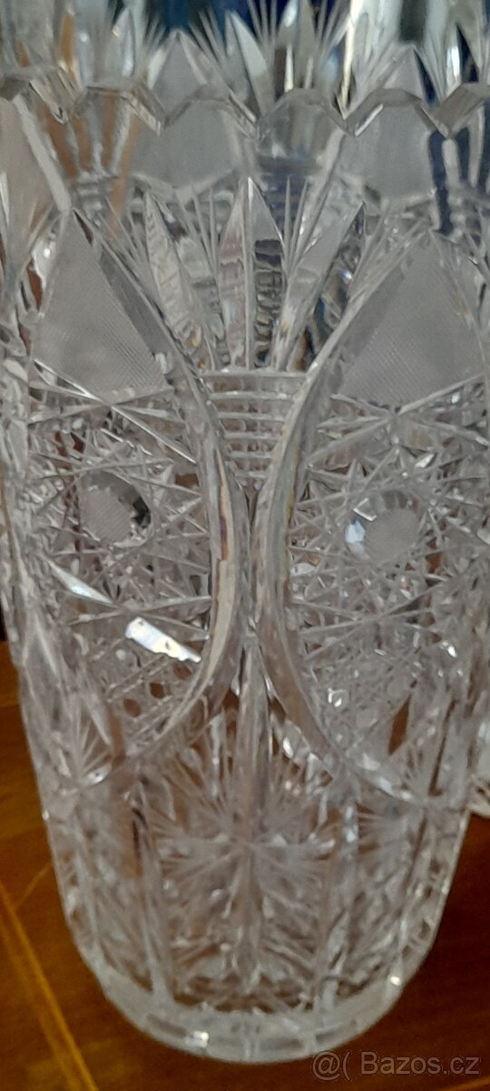 Broušená váza výška 30 cm - 5