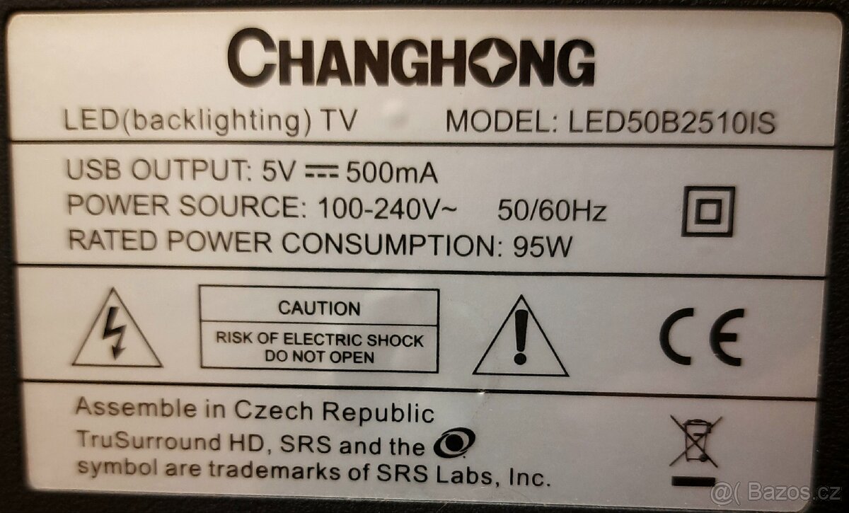 Televize ChangHong LED50B2510IS 50"(128sm) - 5