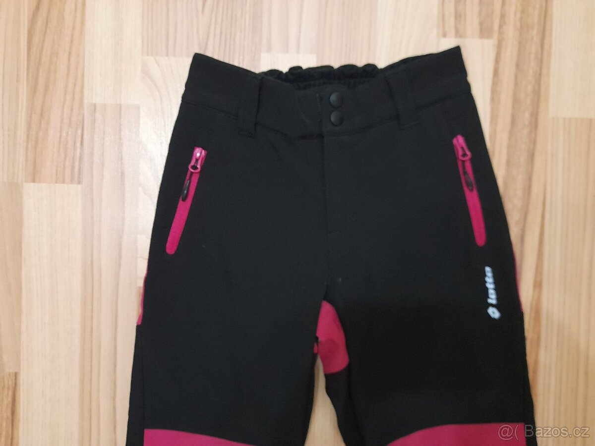 Softshellové kalhoty s fleecem, zateplené vel. 140/146 - 5