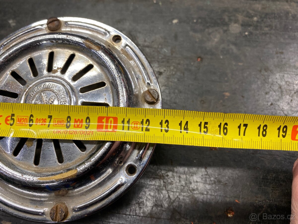 Klakson Riemann předválečný, vzácný - Mercedes Benz aj. - 5