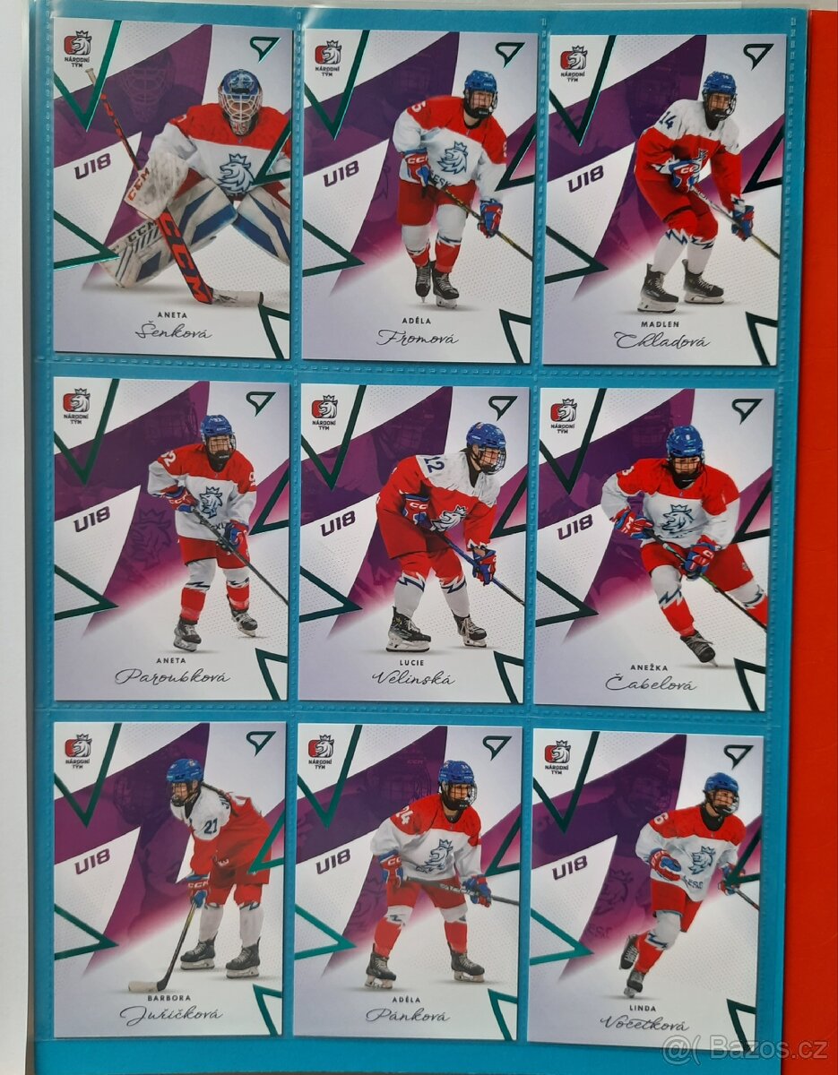 HOKEJOVÉ ČESKO 2024 _ REPREZENTCE ČR ŽENY _ Kompletní sada - 5