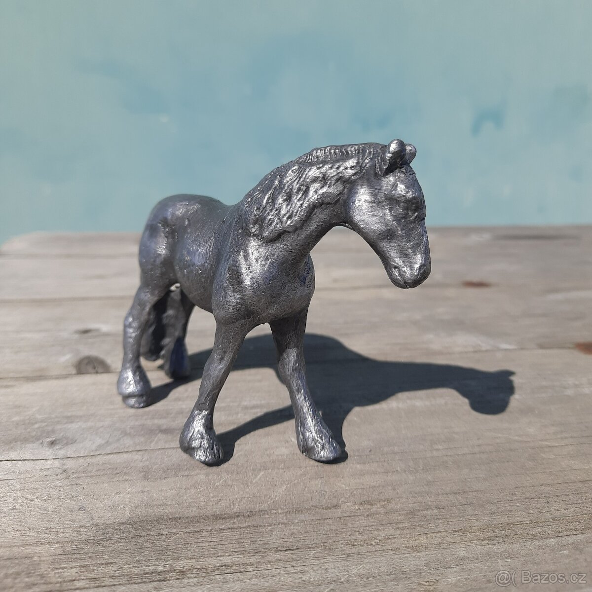 Cínová figurka, těžítko - chladnokrevník - 5