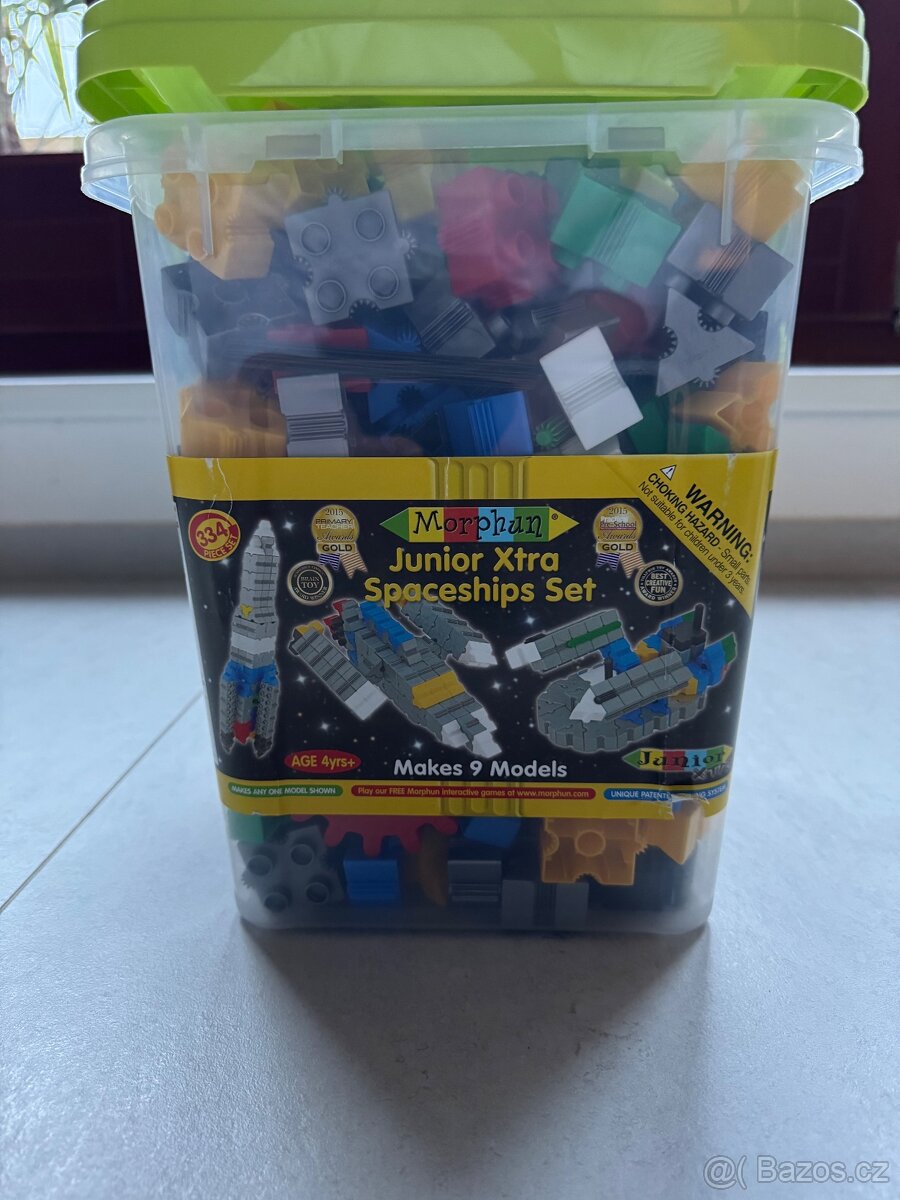 Tři velké stavebnice Morphun – komplet, různé velikosti (cca - 5