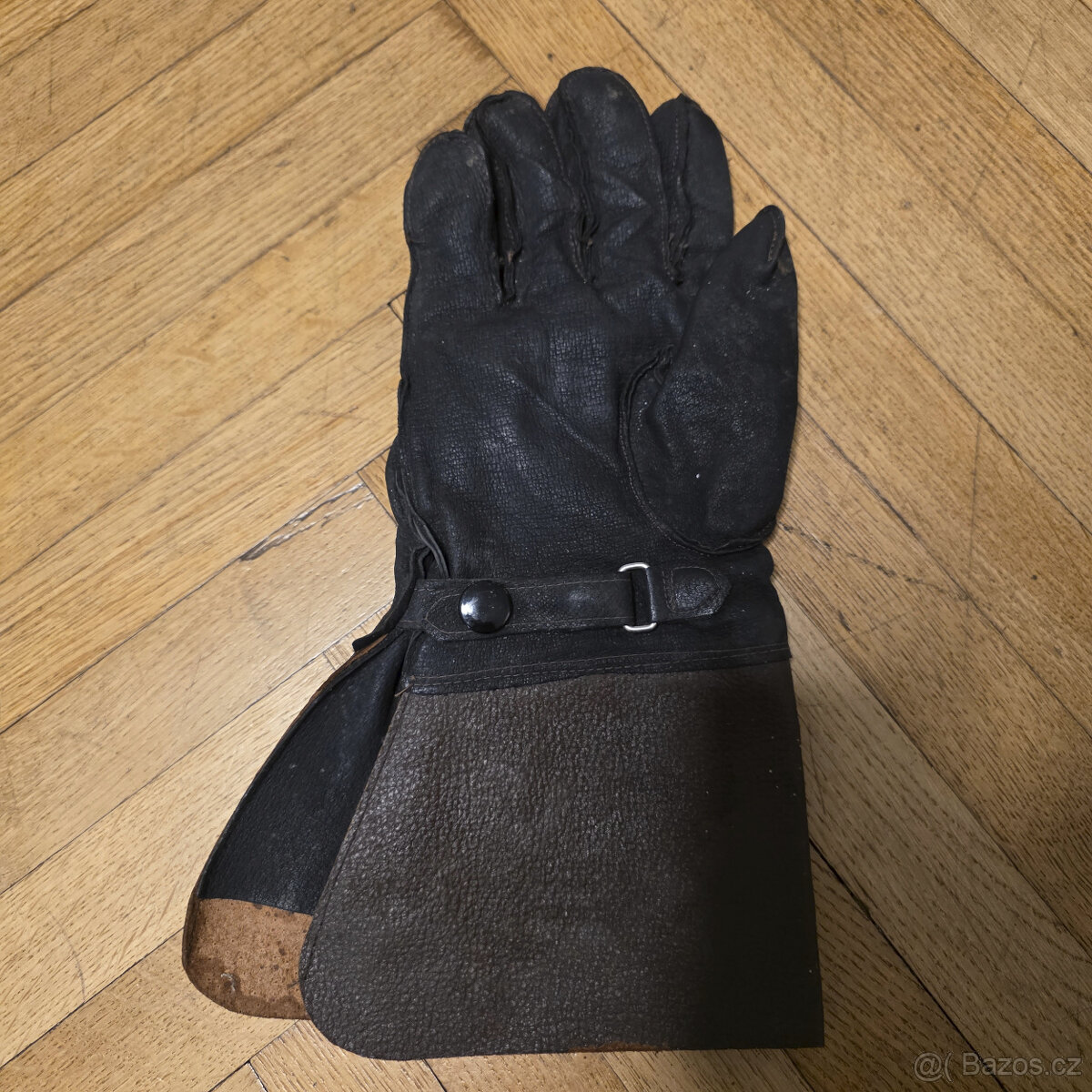 Kožené rukavice retro - 5