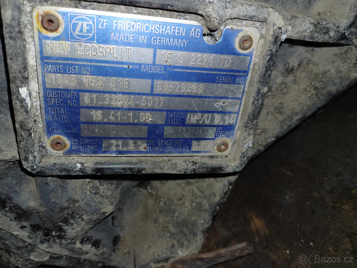 Převodovka Man TGX 16S2221TD - 5