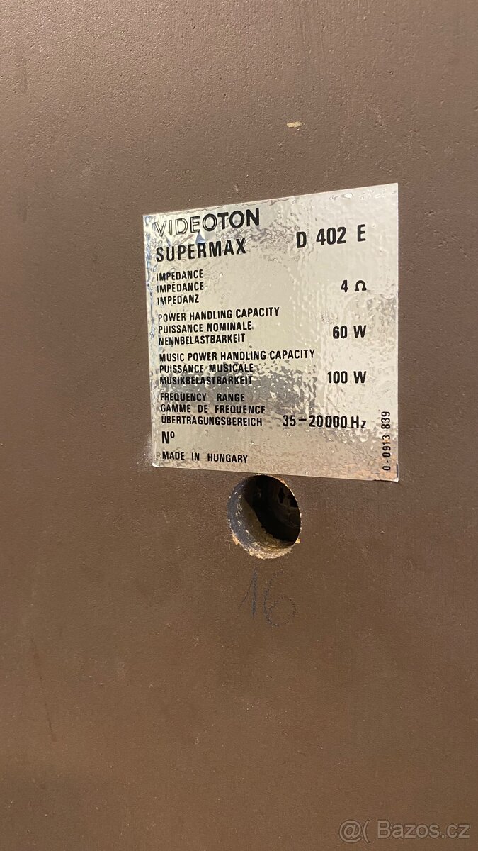 Videoton Supermax D402E, 100W, 35-20000Hz - 5