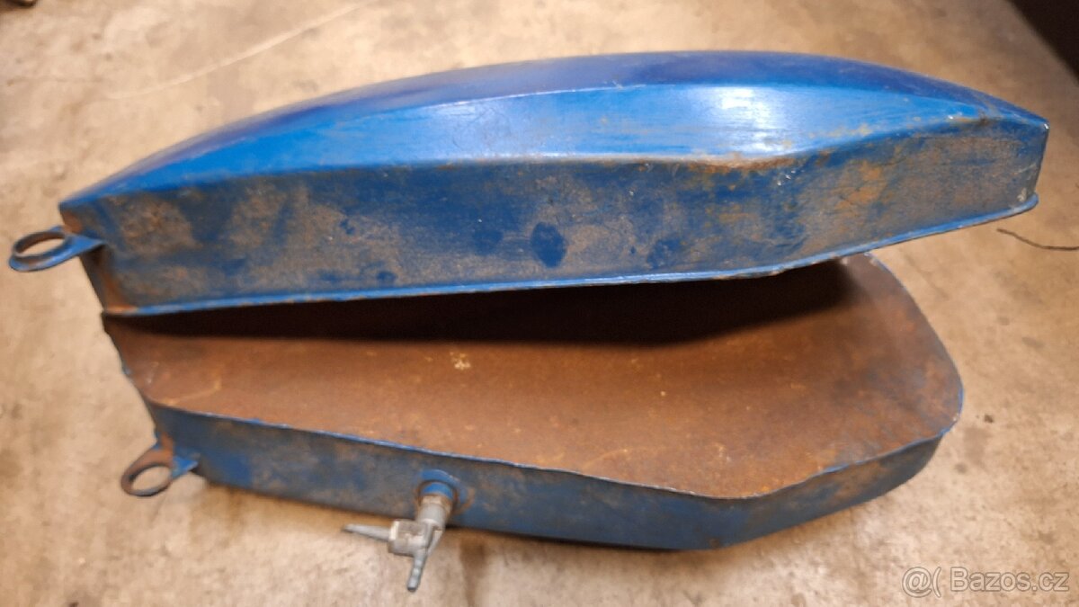 Jawa 634 nádrž modrá - 5