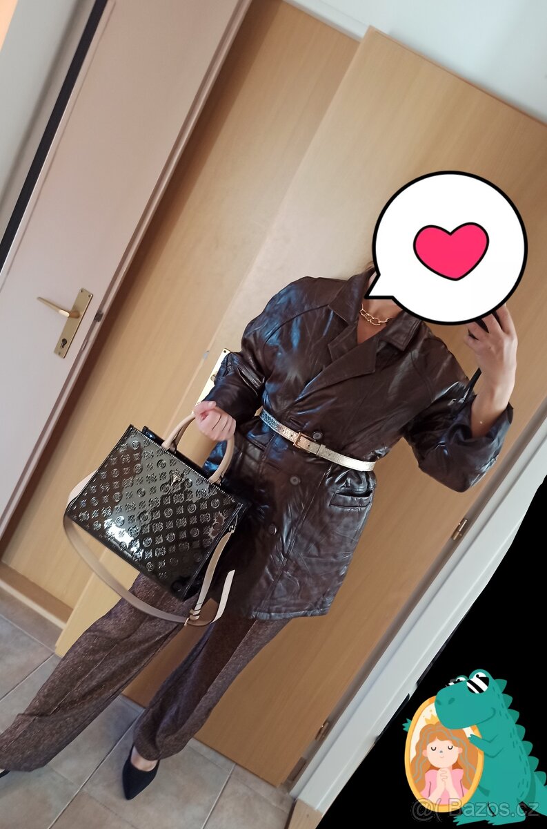 Nový kožený kabát XXL, pravá kůže - 5