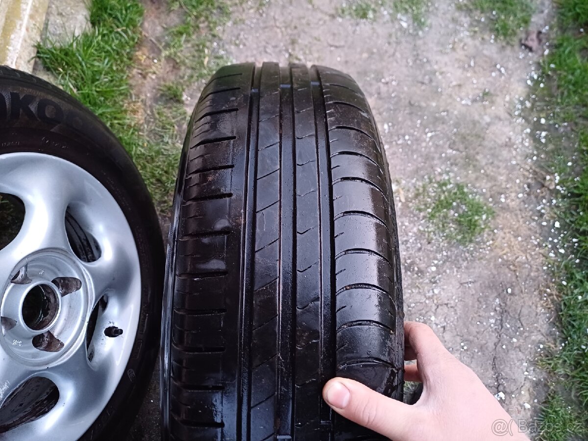 Alu kola 4x100 r14 letní pneumatiky - 5
