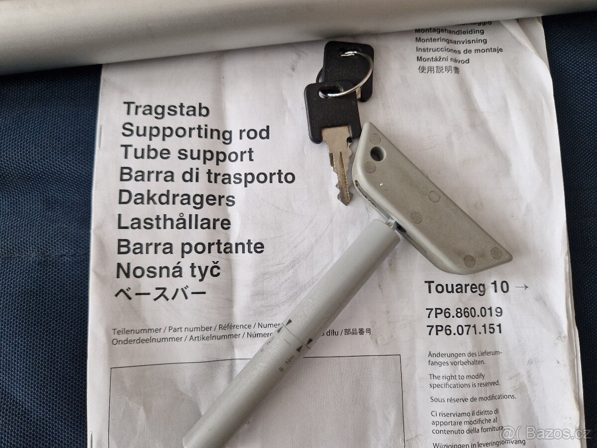 Prodám příčníky, zahrádku na VW Touareg 7P6860019 - 5