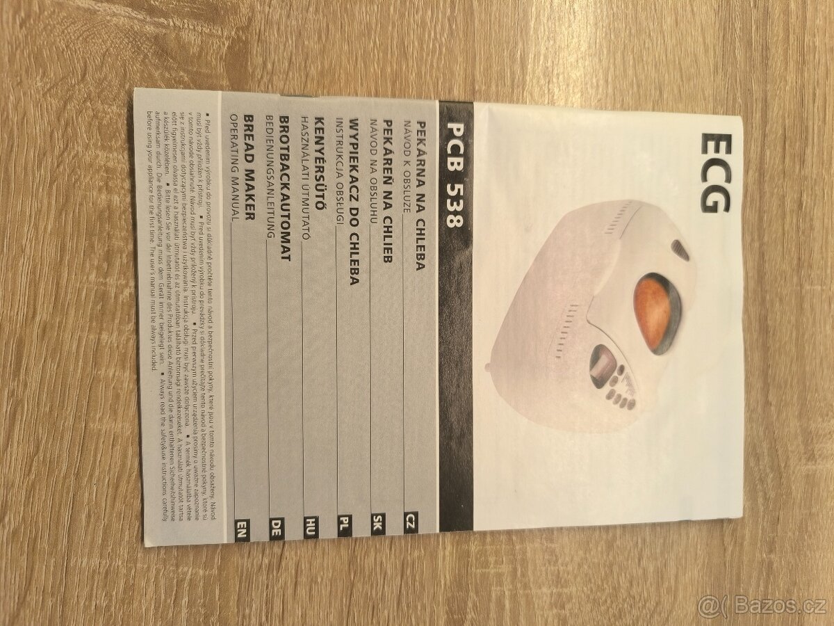 Domácí pekárna ECG - 5