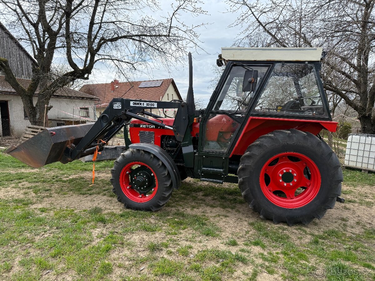 ZETOR 7745 s čelákem QUICKE + lopata - 5
