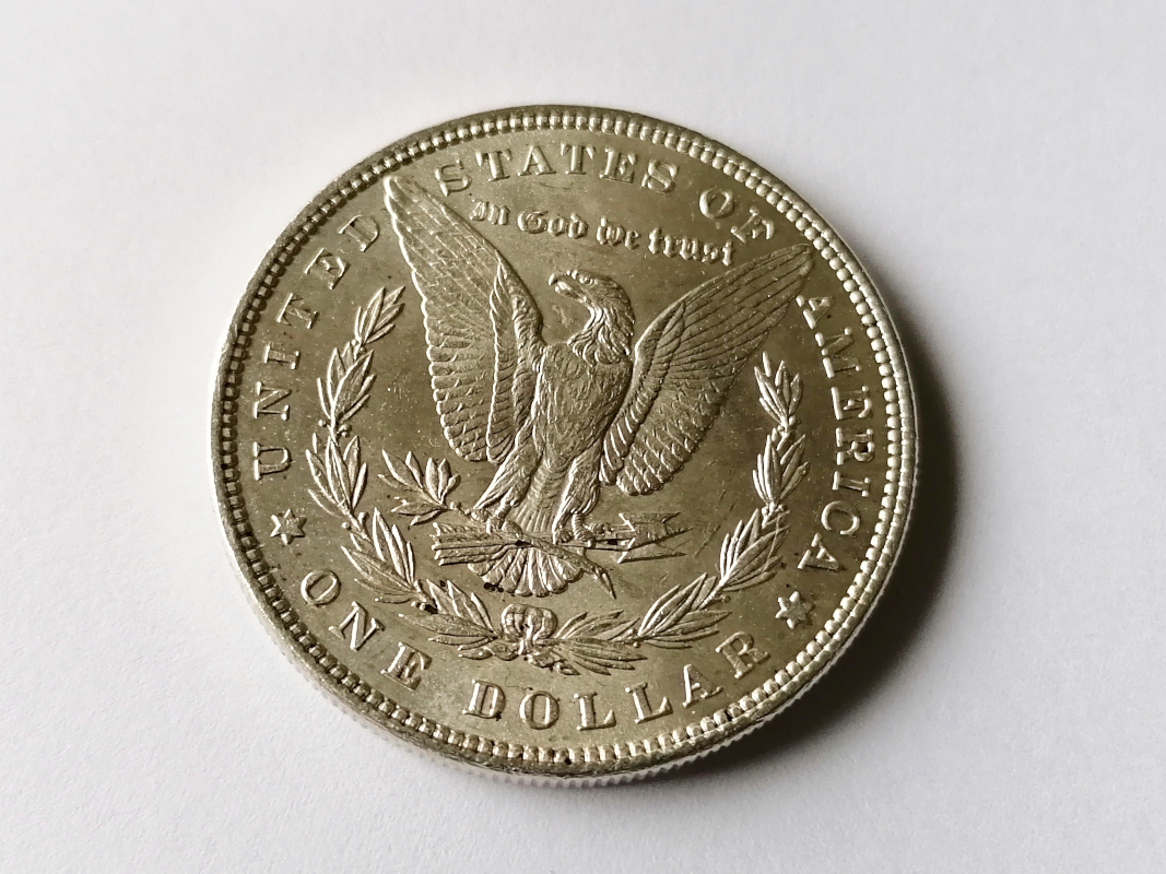 Stříbro 1 Morgan Dolar 1884 Spojené státy americké USA Ag - 5
