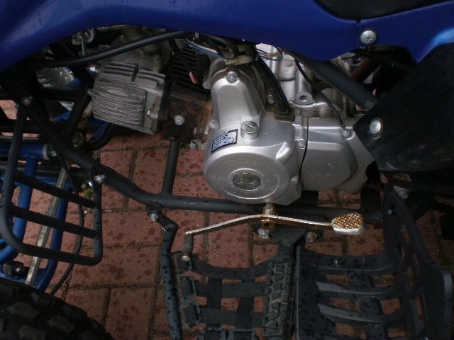 dětská čtyřkolka 125ccm modrá - 5
