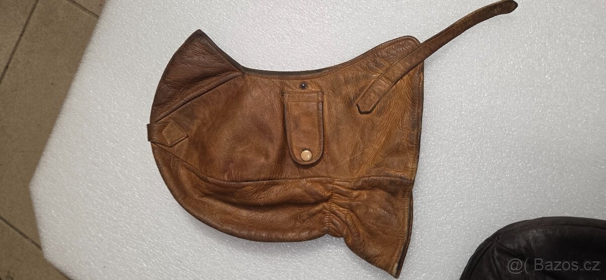 Jawa ČZ Praga atd kožená helma - 5