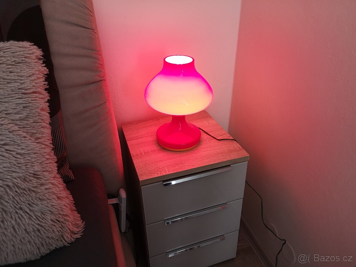 Retro červená lampa - 5