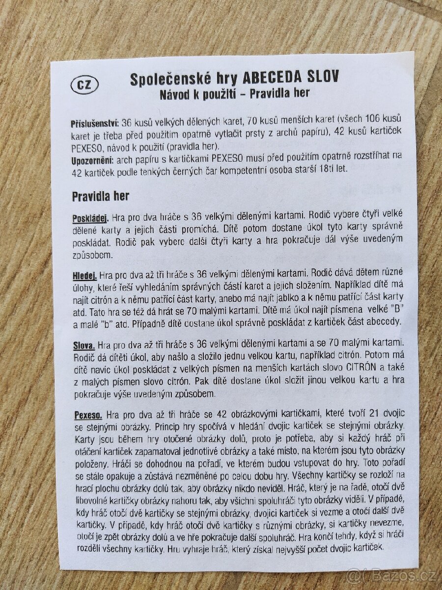 ABECEDA SLOV, LOTO zvířátka - 5