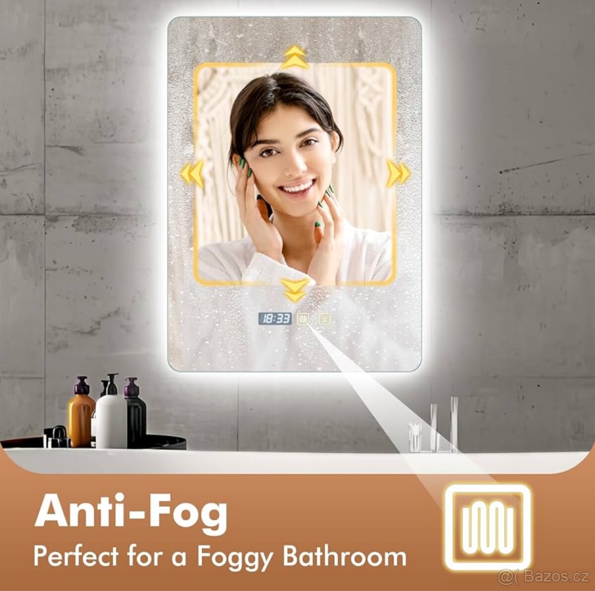 Koupelnové zrcadlo 500x700 mm - 5