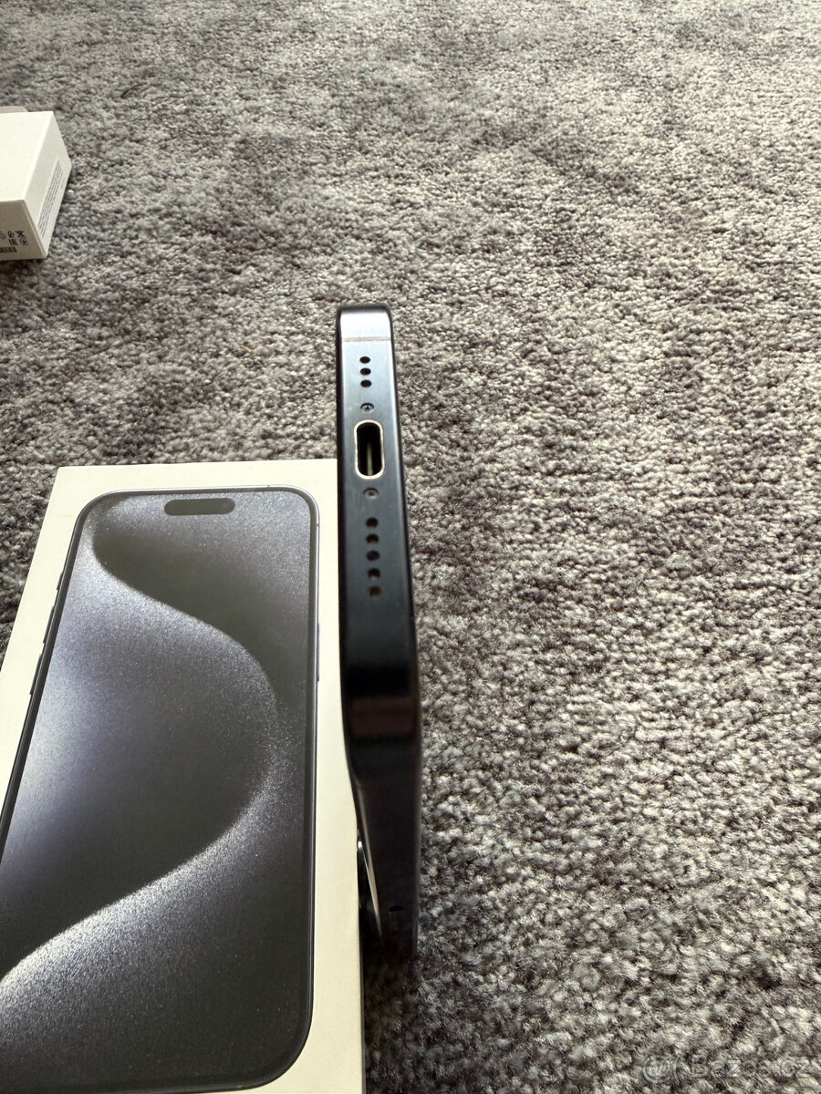 iPhone 15 PRO 128GB - Blue titanium TOP stav - 5
