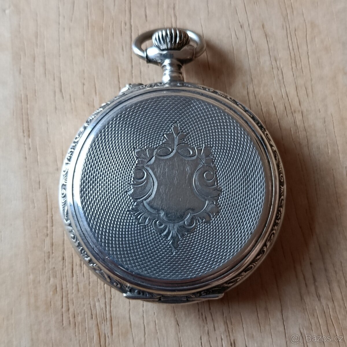 Starožitné stříbrné kapesní hodinky REMONTOIR - 5