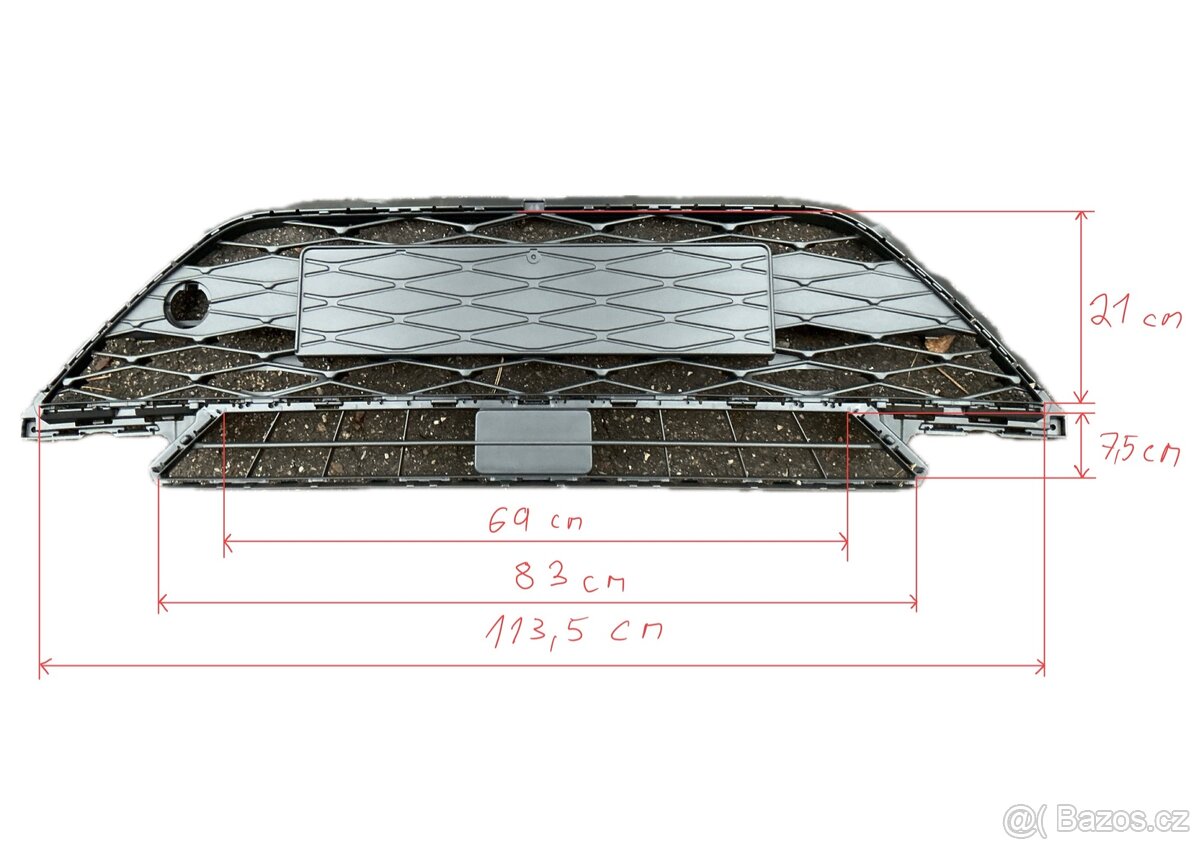 Mřížka nárazníku Ateca (VAG 575 853 668 P 9B9) - 5