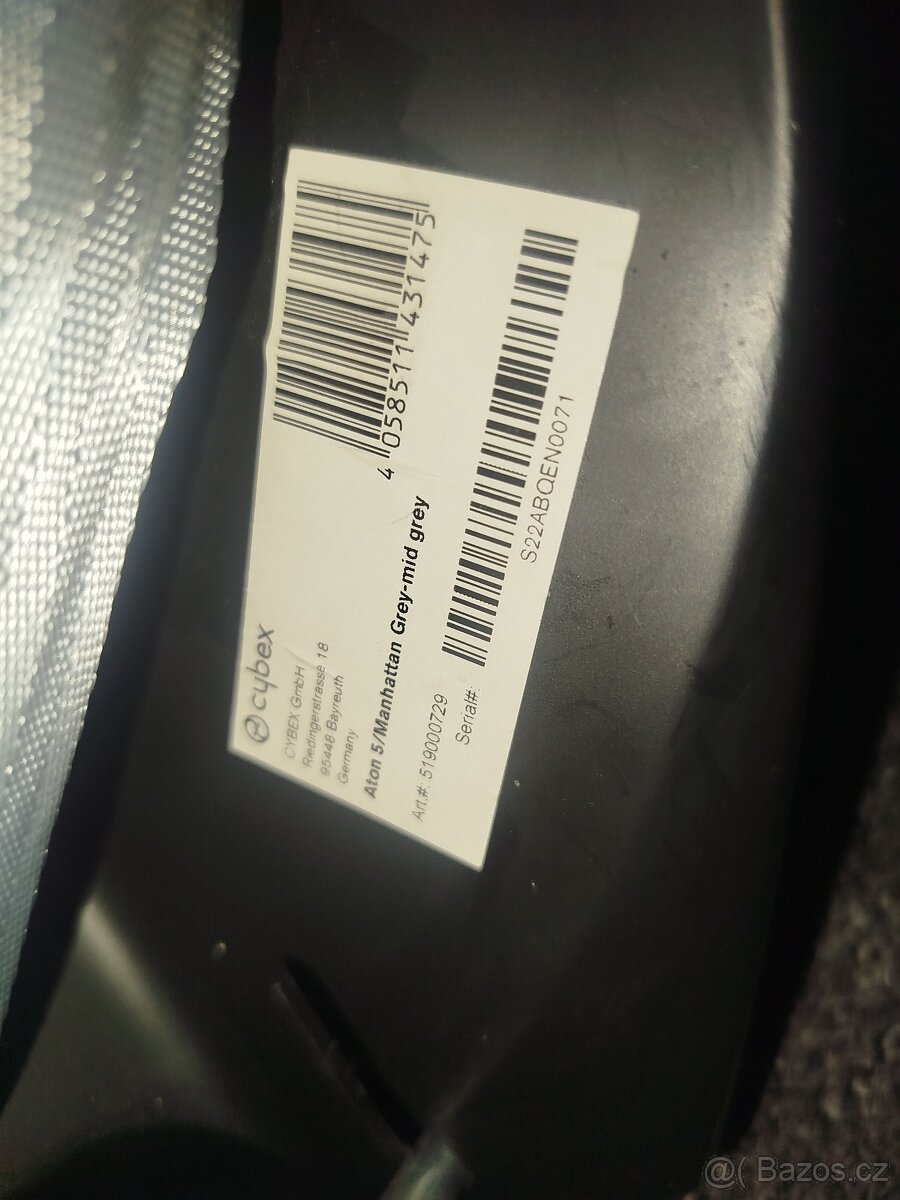 Prodám autosedačku Cybex golg - 5