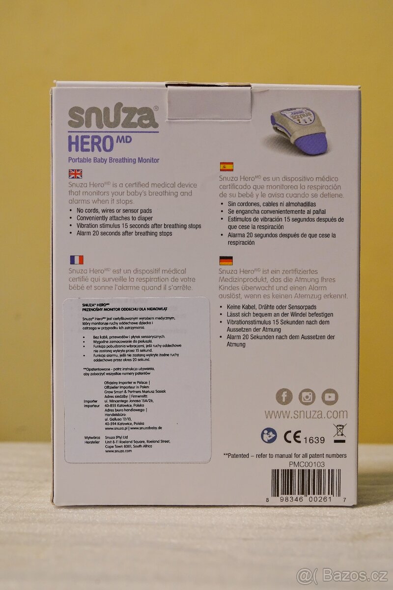 Monitory dechu Snuza Hero MD - 5