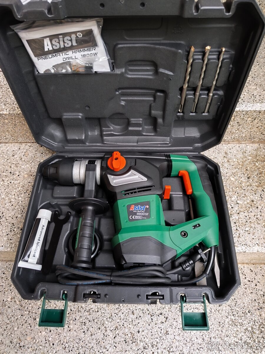 Prodám NEPOUŽITÉ vrtací a bourací kladivo ASIST 1800 W -7 J. - 5