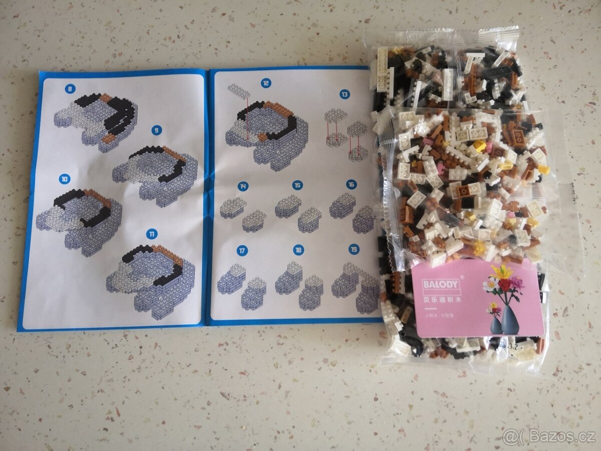 Stavebnice Kočky mourek, kompatibilní s LEGO - 5