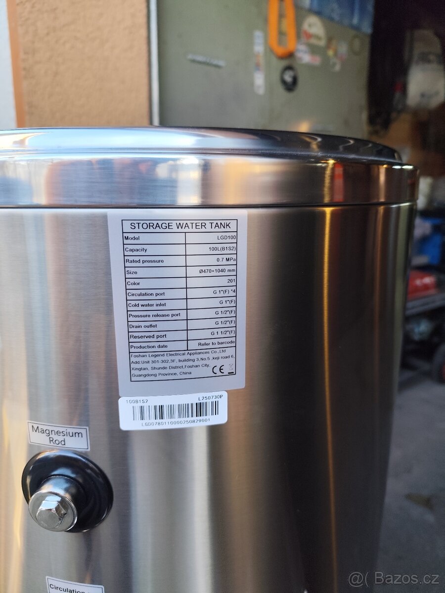 Nerezové bojlery 100l 200l 300l - 5