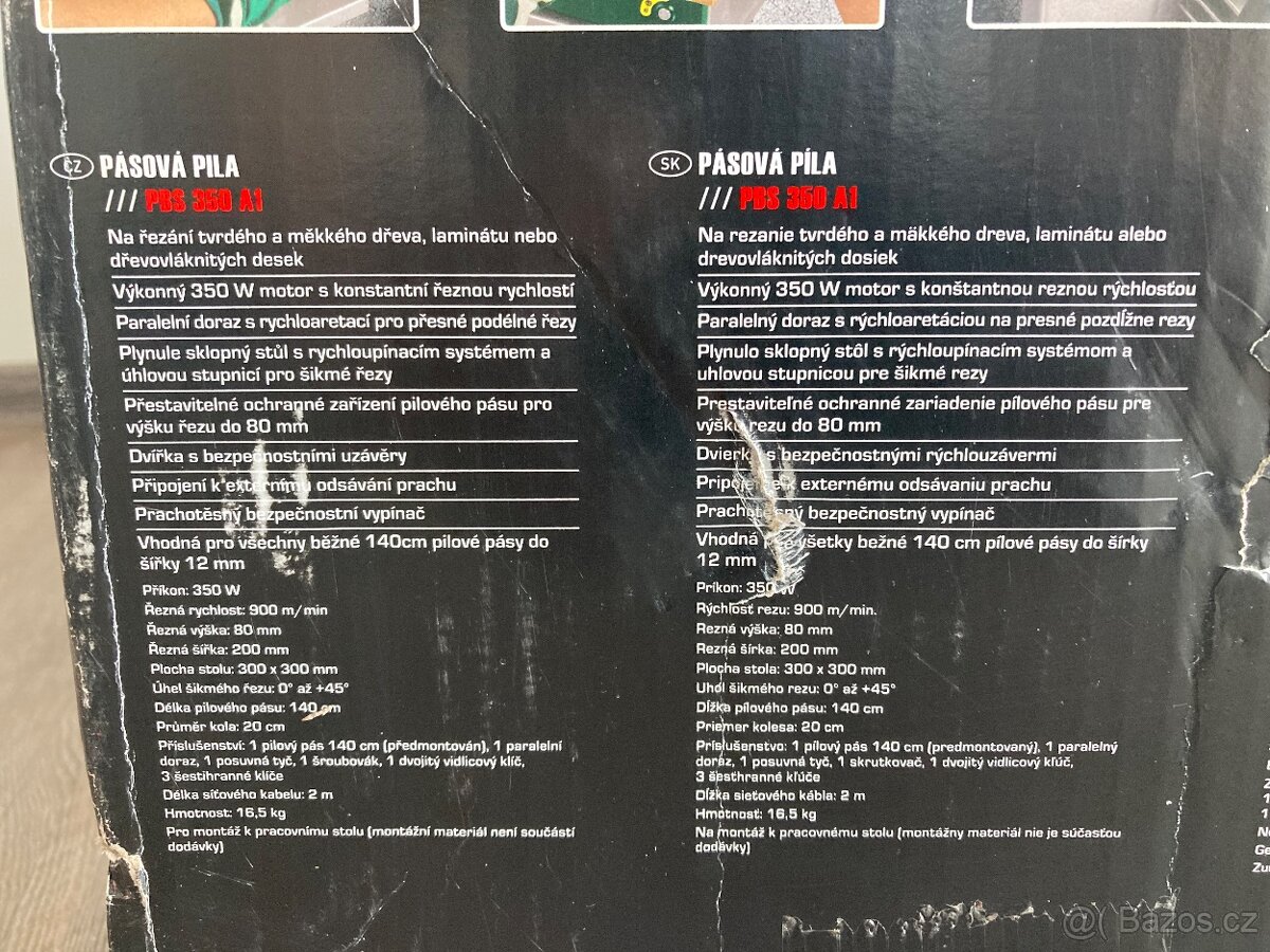 Pásová pila Parkside - 5