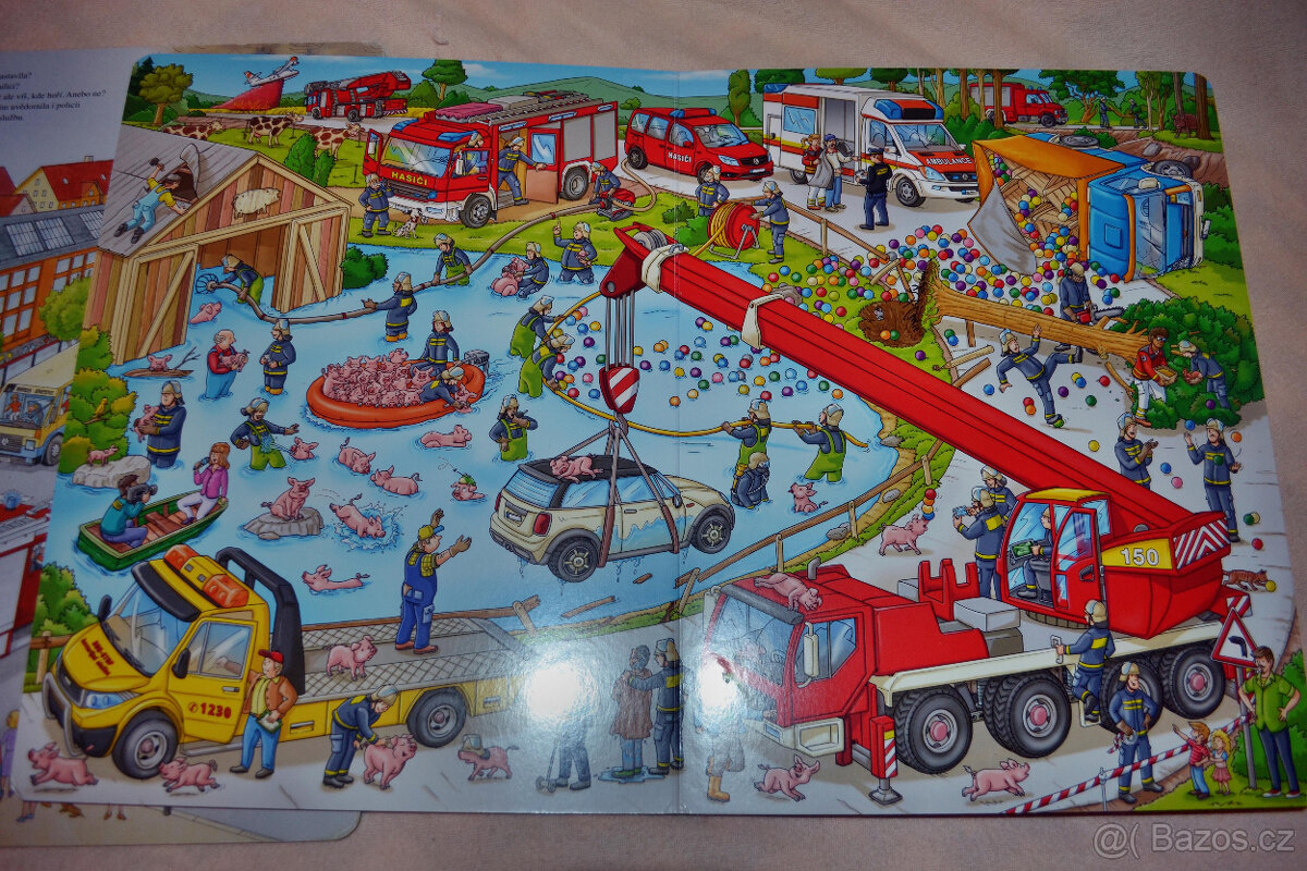 knihy Hasiči a Mašinka pro malé děti, velkoformátové - 5
