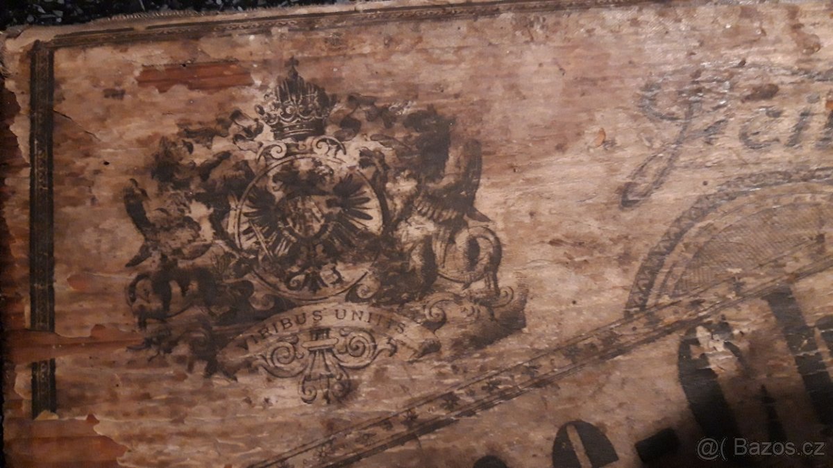 Turecké mince , stara drevena cedule - 5