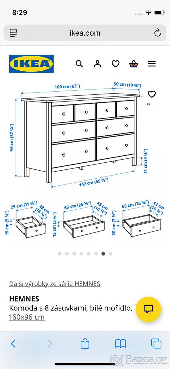 Komoda HEMNES - 5