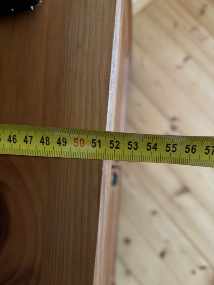 Rohová skříň Leksvik IKEA, masivní borovice, mořidlo antik - 5