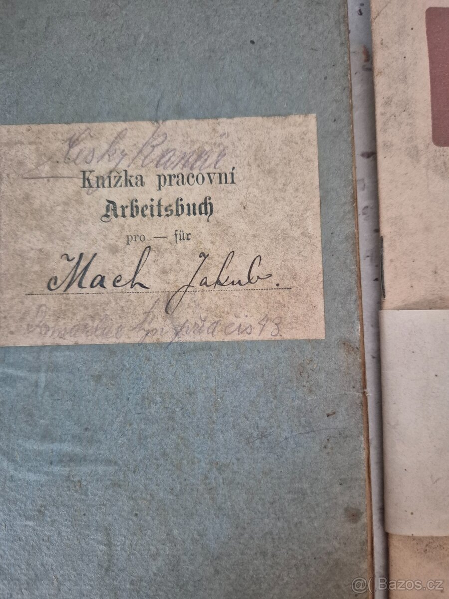 Arbeitsbuch, žákovská knížka, úsporný list,pohled - 5