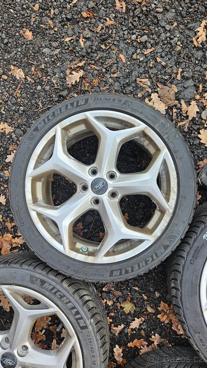 193. sada zimní alu kola 235/40 r18 5x108 Ford Focus ST - 5
