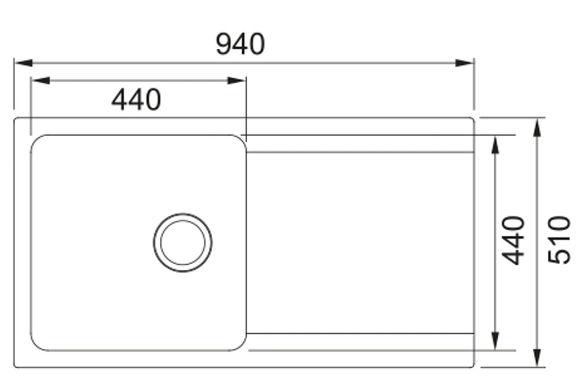 Franke Tectonite dřez OID 611, šedý, nový, nepoužitý - 5